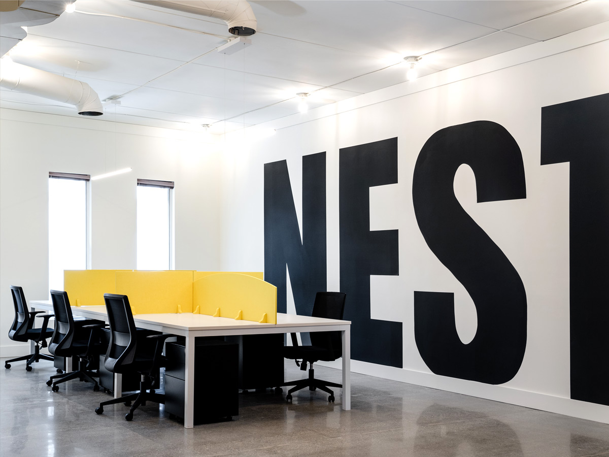 Interior of Downtown Hamilton Community Coworking space Nest